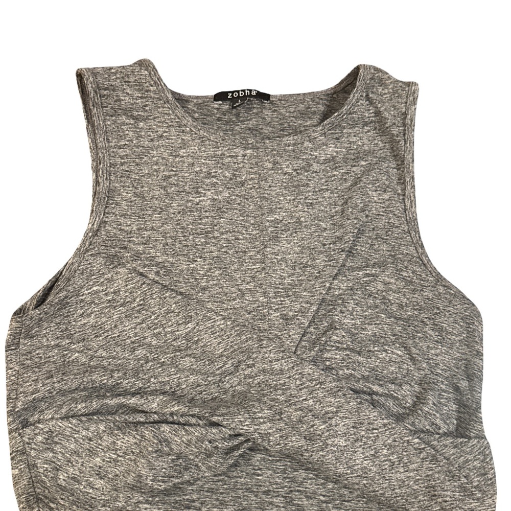 Zobha Heather Gray Tank Top